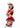 Leg Avenue Wicked Wonderland Queen Tow-Tone Boned Crop Top with Stay Up Collar and Broach Accent, Garter Panty with Peplum Skirt, and Crown Headband - Black/Red - Small - 3 Piece