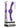 Our Gyro Vibe Rechargeable Silicone Dual End Vibrator - Purple