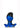 Oxballs Ergo Silicone Butt Plug - Black/Blue/Police Blue Swirl - XSmall