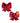Pastease Bow Red Holograph Breast Covers