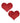 Pastease Heart Glitter Red Breast Covers