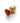 Shots Ouch! Heart Gem Butt Plug Medium - Gold/Ruby Red