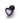 Shots Ouch! Heart Gem Butt Plug Small - Gunmetal/Amethyst
