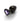 Shots Ouch! Heart Gem Butt Plug Large - Gunmetal/Amethyst
