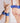 Strap-On-Me Curious Leatherette Harness - Metallic Blue
