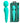 Meredith Super Soft Silicone Wand - Turquoise