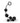 Anal Adventures - Platinum - Silicone Large Anal Beads - Black