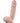 Dr. Skin Plus - 8 Inch Thick Poseable Dildo With Squeezable Balls - Vanilla