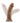 Au Naturel - 8 Inch Dildo With Suction Cup - Mocha