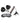 Bang - Bondage Kit - XL Bullet, Cuffs, Tickler and Blindfold - Black