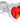 Red Heart Gem Glass Anal Plug - Small