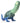 Jurassic Cock Dinosaur Silicone Dildo - Green/blue