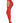 Pantyhose With Garters - One Size - Red