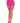 Cuban Heels Thigh High - One Size - Nude Hot Pink