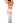 Bodystocking Gown - One Size - White/hydrangea