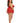 Santa Babydoll, Thong and Hat - 3x - Lipstick Red
