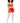 Bralette With Garter Belt and G-String - One Size - Ruby