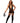 Fetish Garter Slip and Flogger Dmnd - One Size - Black