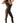 Deep v Body Stocking - One Size - Black