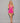 Halter Tie Shorty Babydoll - One Size - Hot Pink