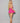 Halter Tie Shorty Babydoll - One Size - Hot Pink