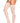 Mesh With Lace Trim Thigh High Stockings - Os - White