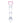 8 Inch Sweetheart Glass Dildo - Pink/clear