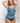 2 Pc Slip-in-Sheer Teddy With Snap Crotch and Garters - Queen - Crystal Sea