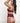 Italian Plum 4pc Bra, High Waist Panty, Belt and - Stockings - One Size