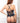 3pc Strappy Open Front Slip Corset, Panty Thong and Stockings - Os - Chalky Noir