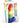 Rainbow Pecker Party Candle 7 Inches