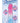 Shades, 7.5" Swirl Jelly Tpr Gradient Dong - Pink and Blue