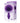 The 9's Cottontails Silicone Bunny Tail Butt Plug - Ribbed Purple