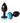 The 9's the Silver Starter Anodized Bejeweled Stainless Steel Plug - Aqua