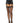Sheer Lace Top Stockings With Rhinestone Backseam and Mini Bow Accent - One Size - Black