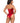 Sequin Bodysuit - Small - Red