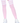 3 Stripes Athletic Ribbed Thigh Highs - One Size - Light Pink