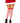 Candy Cane Lurex Striped Socks - Over the Knee - Os - White/red