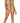 Rainbow Striped Halter Bodysuit With Snap Crotch - One Size - Multicolor