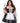 Plus Classic French Maid Costume - 3x/4x - Black / White