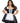 Plus Classic French Maid Costume - 3x/4x - Black / White