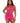 Keyhole Halter Hardcore Net Mini Dress - One Size - Neon Pink