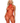 Industrial Net Racer Neck Backless Bodystocking - One Size - Red