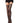 Elastic Top Fishnet Thigh Highs - Black