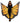 Festival Butterfly Wing Halter Cape - Orange/ - One Size - Black