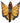 Festival Butterfly Wing Halter Cape - Orange/ - One Size - Black