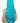 33 Inch Long Straight Center Part Wig - Turquoise