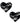 Vogue Black Lace I Heart U Nipztix Pasties
