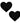 Black Malice Glitter I Heart U Nipztix Pasties