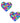 Unipoo Sparkle Sequin Multicolor I Heart U Nipztix Pasties